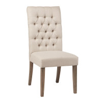 Coaster Furniture 123052 Gadsden Tufted Back Dining Chairs Vineyard Oak (Set of 2)